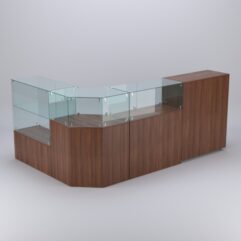 Торговый островок для косметики и парфюмерии ШАНЕЛЬ №5, Орех