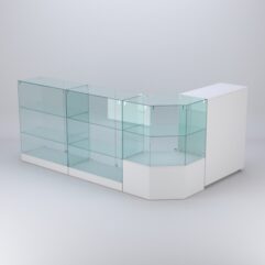 Торговый островок для косметики и парфюмерии ШАНЕЛЬ №6, Белый