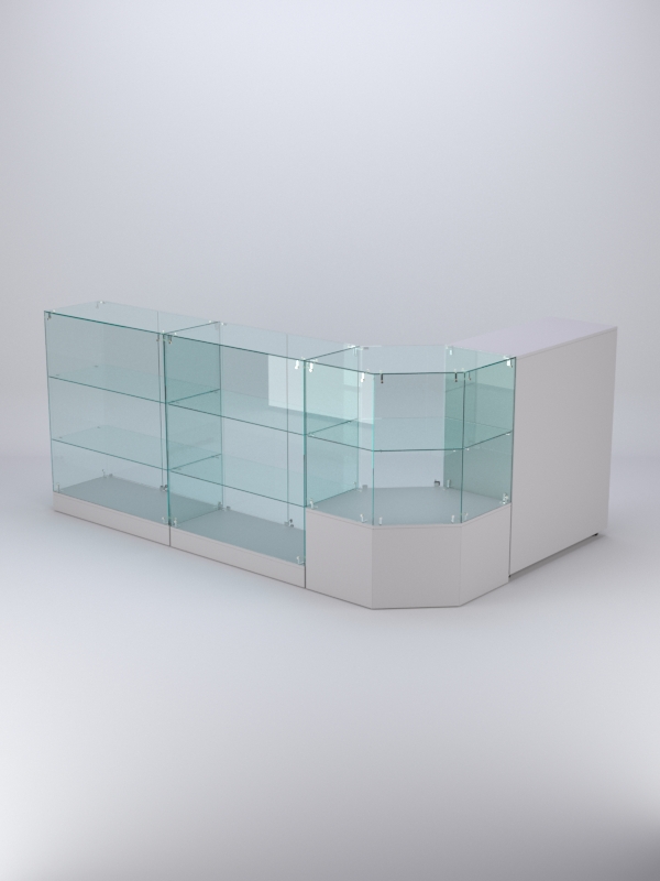 Торговый островок для косметики и парфюмерии ШАНЕЛЬ №6, Серый