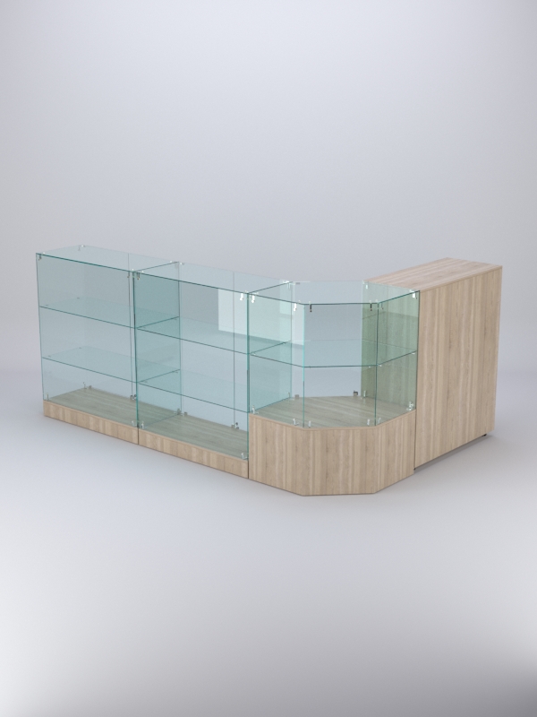 Торговый островок для косметики и парфюмерии ШАНЕЛЬ №6, Дуб Сонома