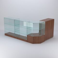 Торговый островок для косметики и парфюмерии ШАНЕЛЬ №6, Орех