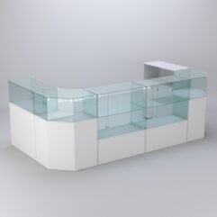 Торговый островок для косметики и парфюмерии ШАНЕЛЬ №7, Белый