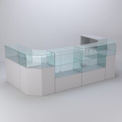 Торговый островок для косметики и парфюмерии ШАНЕЛЬ №7, Серый