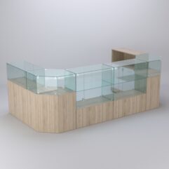 Торговый островок для косметики и парфюмерии ШАНЕЛЬ №7, Дуб Сонома