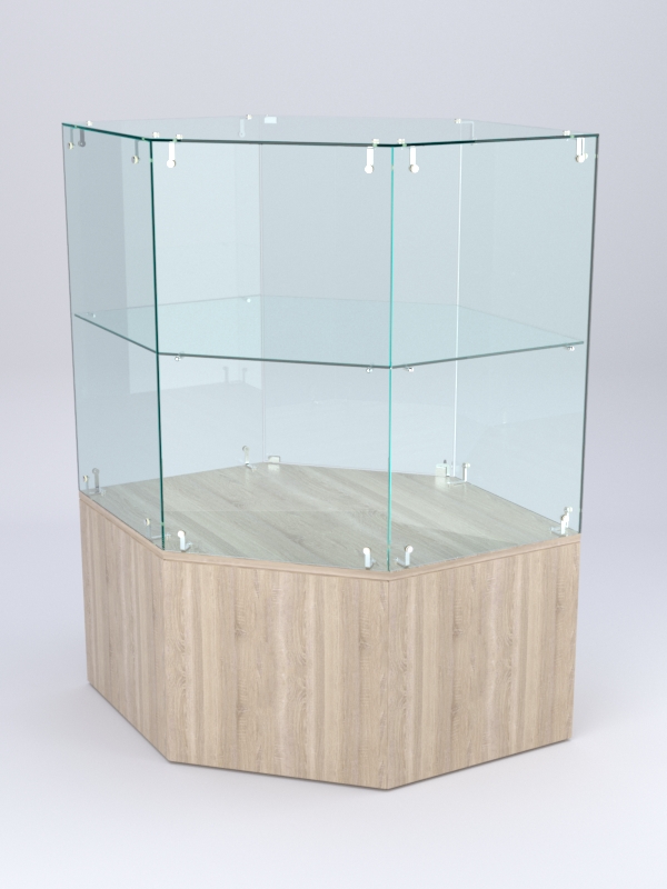 Прилавок для косметики и парфюмерии ШАНЕЛЬ №8, Дуб Сонома