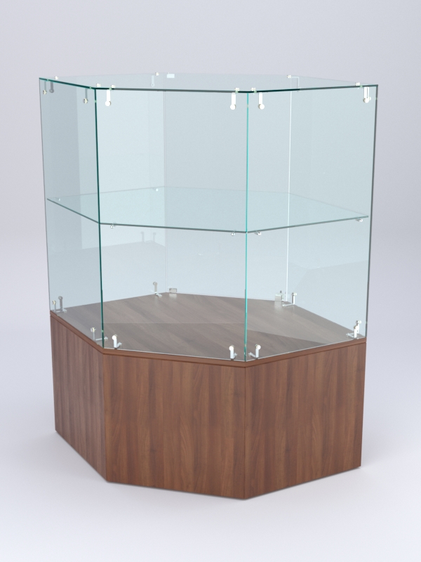 Прилавок для косметики и парфюмерии ШАНЕЛЬ №8, Орех