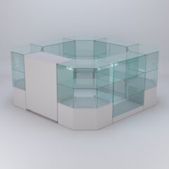 Торговый островок для косметики и парфюмерии ШАНЕЛЬ №10, Серый