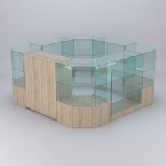 Торговый островок для косметики и парфюмерии ШАНЕЛЬ №10, Дуб Сонома