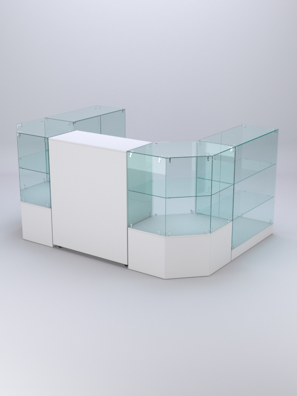 Торговый островок для косметики и парфюмерии ШАНЕЛЬ №11, Белый