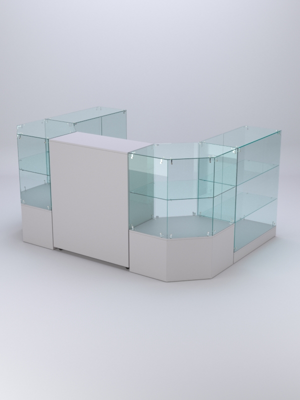 Торговый островок для косметики и парфюмерии ШАНЕЛЬ №11, Серый