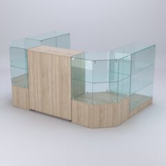 Торговый островок для косметики и парфюмерии ШАНЕЛЬ №11, Дуб Сонома