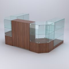 Торговый островок для косметики и парфюмерии ШАНЕЛЬ №11, Орех