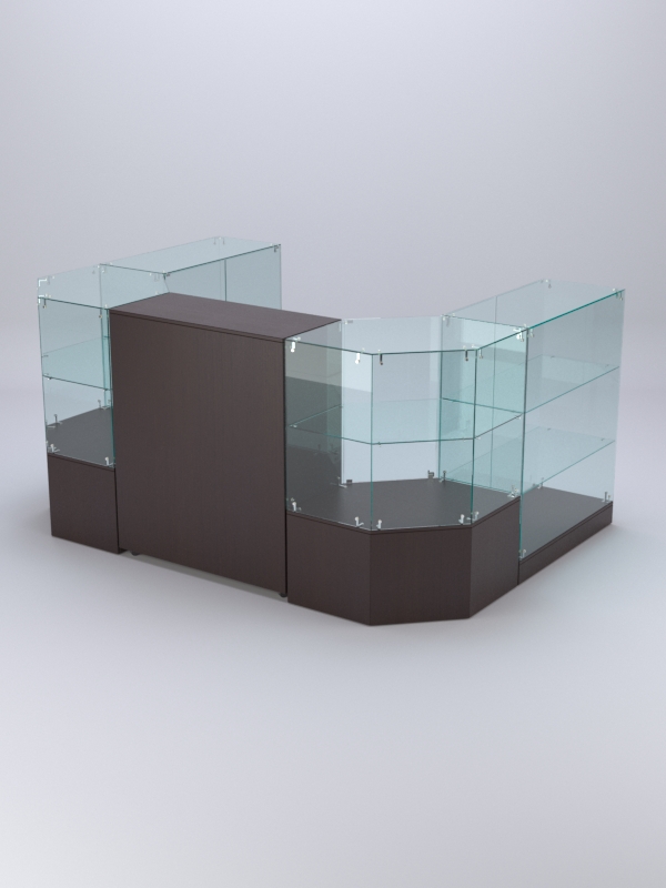 Торговый островок для косметики и парфюмерии ШАНЕЛЬ №11, Дуб Венге