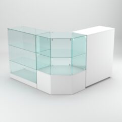 Торговый островок для косметики и парфюмерии ШАНЕЛЬ №12, Белый