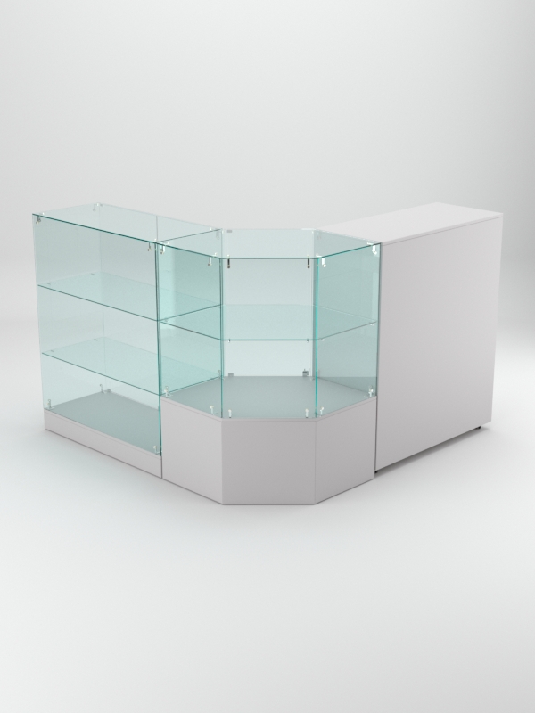 Торговый островок для косметики и парфюмерии ШАНЕЛЬ №12, Серый