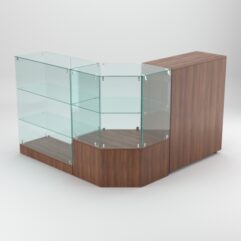 Торговый островок для косметики и парфюмерии ШАНЕЛЬ №12, Орех