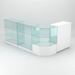 Торговый островок для косметики и парфюмерии ШАНЕЛЬ №13, Белый