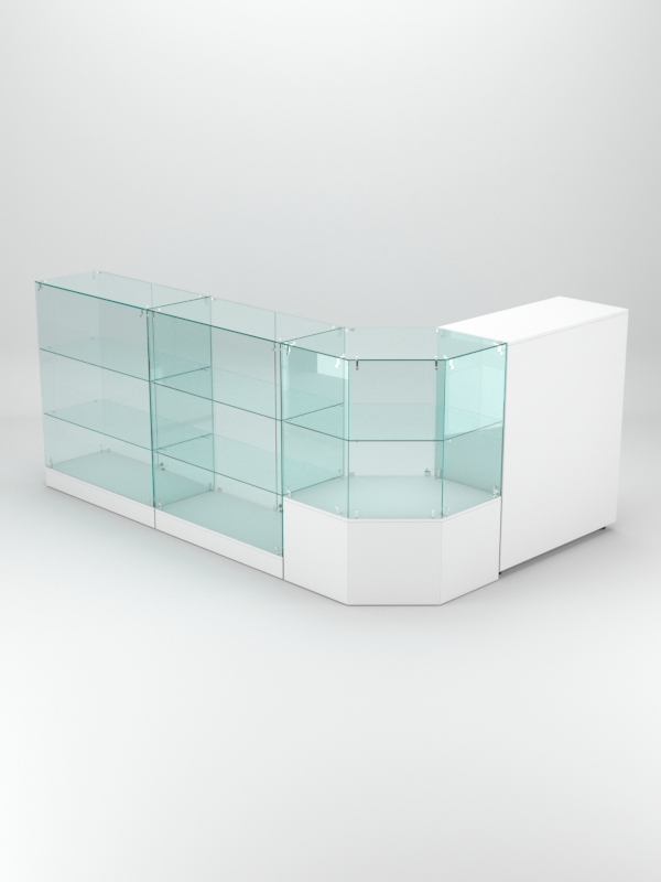 Торговый островок для косметики и парфюмерии ШАНЕЛЬ №13, Белый