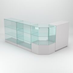 Торговый островок для косметики и парфюмерии ШАНЕЛЬ №13, Серый