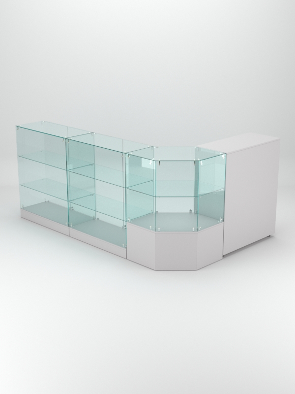 Торговый островок для косметики и парфюмерии ШАНЕЛЬ №13, Серый