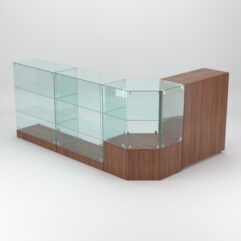 Торговый островок для косметики и парфюмерии ШАНЕЛЬ №13, Орех