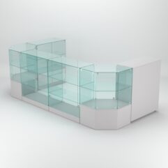 Торговый островок для косметики и парфюмерии ШАНЕЛЬ №14, Серый