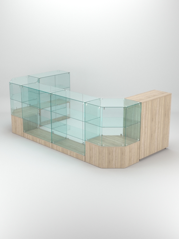 Торговый островок для косметики и парфюмерии ШАНЕЛЬ №14, Дуб Сонома