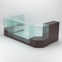 Торговый островок для косметики и парфюмерии ШАНЕЛЬ №14, Дуб Венге