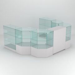 Торговый островок для косметики и парфюмерии ШАНЕЛЬ №15, Серый