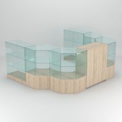 Торговый островок для косметики и парфюмерии ШАНЕЛЬ №15, Дуб Сонома