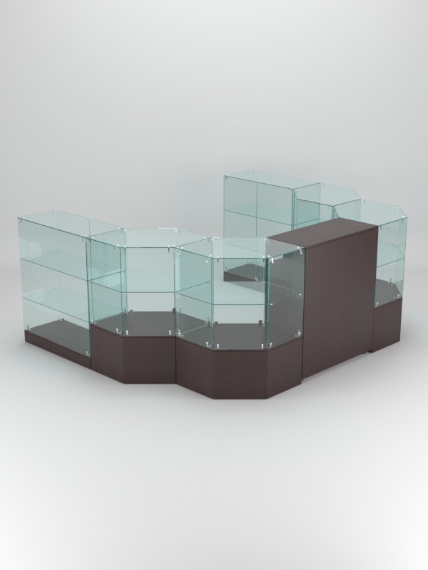 Торговый островок для косметики и парфюмерии ШАНЕЛЬ №15, Дуб Венге