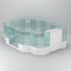 Торговый островок для косметики и парфюмерии ШАНЕЛЬ №16, Белый