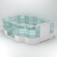 Торговый островок для косметики и парфюмерии ШАНЕЛЬ №16, Серый