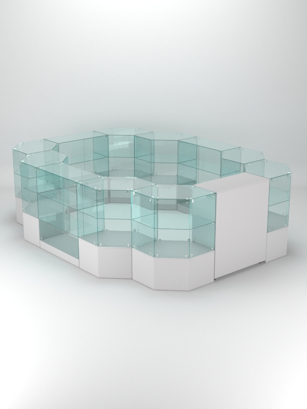 Торговый островок для косметики и парфюмерии ШАНЕЛЬ №16, Серый