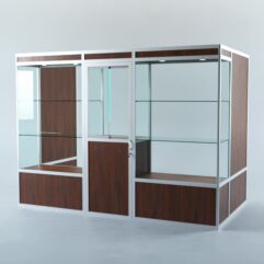 Павильон торговый из профиля пристенный №1а, Орех