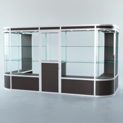 Павильон торговый из профиля пристенный №11а, Дуб Венге