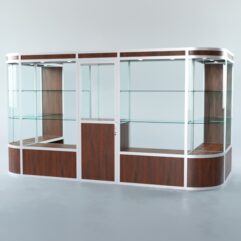 Павильон торговый из профиля пристенный №11а, Орех