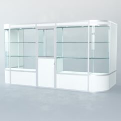 Павильон торговый из профиля пристенный №12а, Белый