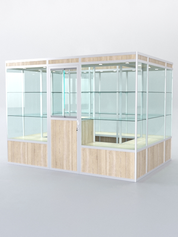 Павильон торговый из профиля островной №1а, Дуб Сонома