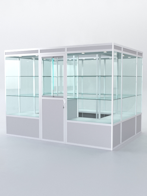 Павильон торговый из профиля островной №1а, Серый