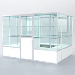 Павильон торговый из профиля островной №1б, Белый