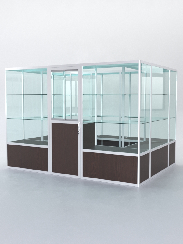 Павильон торговый из профиля островной №1б, Дуб Венге