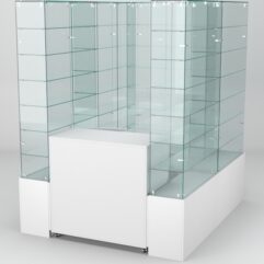Павильон торговый Истра (глубина витрин-300мм) №1в, Белый