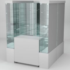 Павильон торговый Истра (глубина витрин-300мм) №1б, Серый