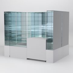 Павильон торговый Истра (глубина витрин-300мм) №2г, Серый