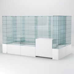 Павильон торговый Истра (глубина витрин-300мм) №3в, Белый