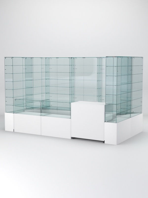 Павильон торговый Истра (глубина витрин-300мм) №3в, Белый