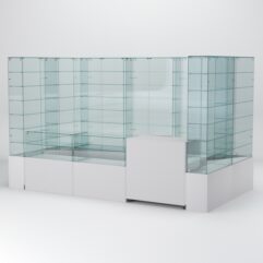 Павильон торговый Истра (глубина витрин-300мм) №3в, Серый