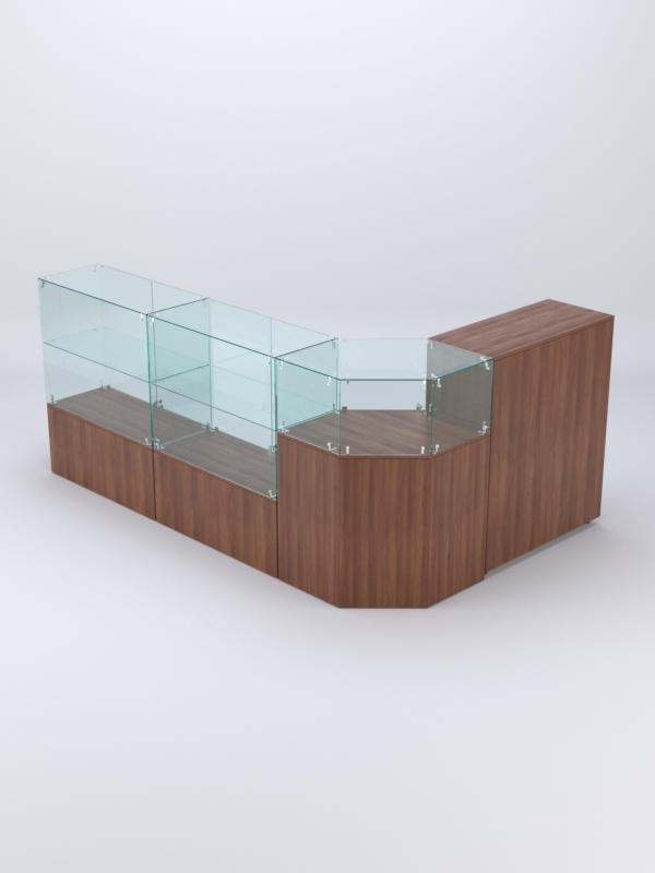 Комплект прилавков ШАНЕЛЬ №6, Орех