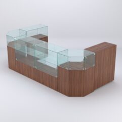 Комплект прилавков ШАНЕЛЬ №7, Орех